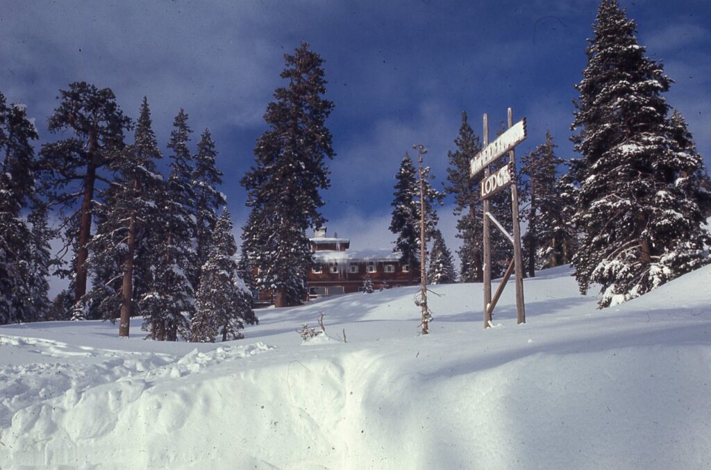 Lodge in winter